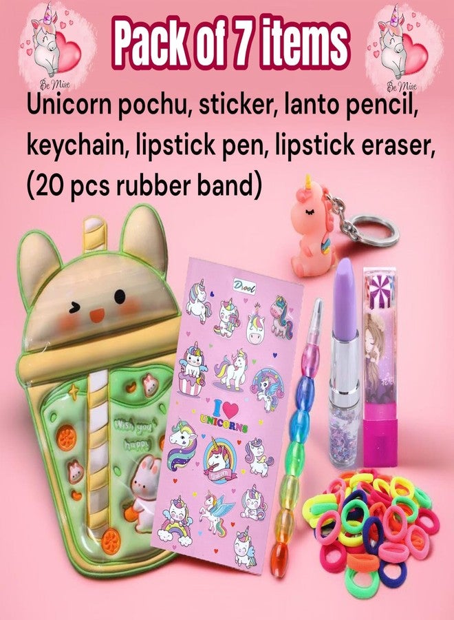 Tera13 TERA 13 Best Kanjak Return Gifts For Kanya Pujan Navratri ( Set Of 7 Item ) Unicorn Theme School Party Combo Pack, Birthday Return Gifts For Kids of All Age Group - Image 2